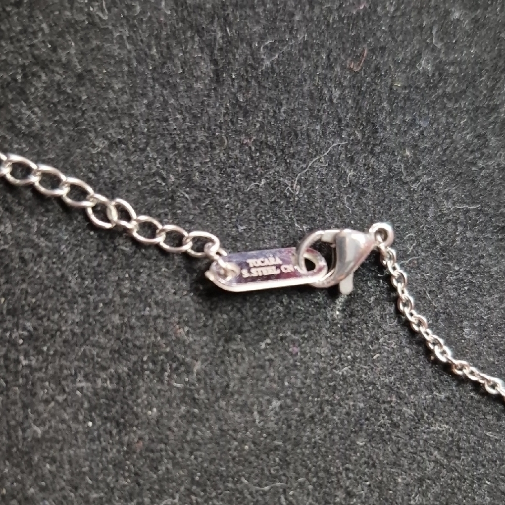 Tocara Silver Stainless Geometric Necklace (J62) - Picture 3 of 6